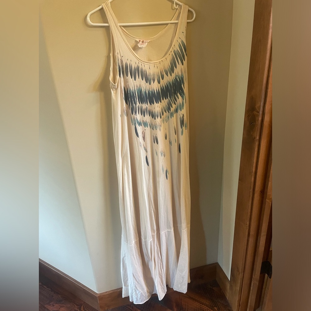 Free People Feather maxi dress